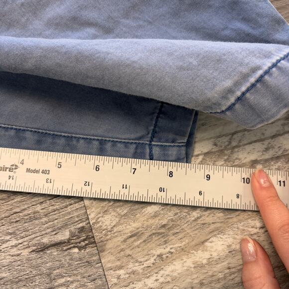 Vintage Tommy Bahama Relax Blue Mens 33 Chino Flat Front Preppy Shorts - Picture 7 of 9